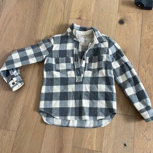 Guideboat women’s pullover wool plaid shacket XS